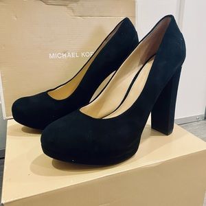Michael Kors Black Suede Heels
